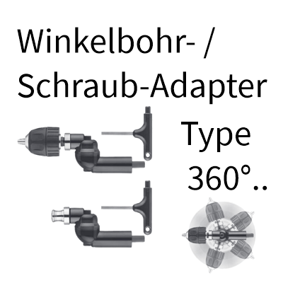 Porta-Winkelbohrköpfe 360°